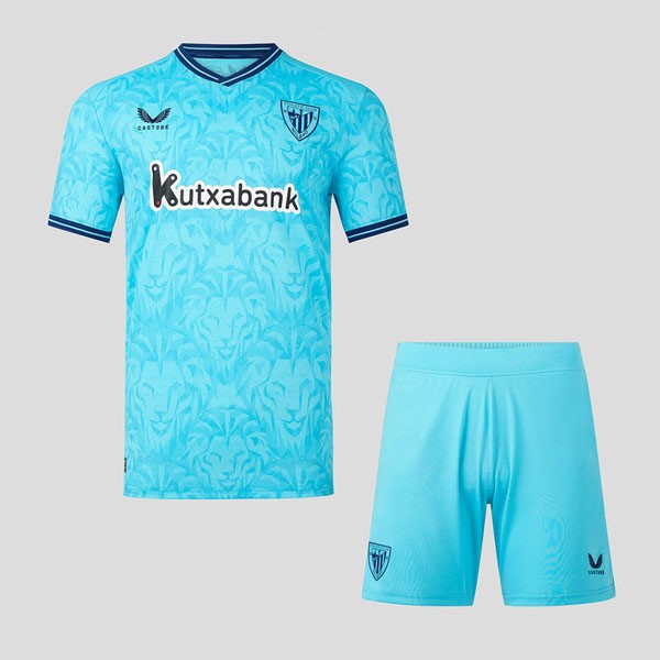 Camiseta Athletic Bilbao Replica Segunda Ropa Niño 2023/24 Azul